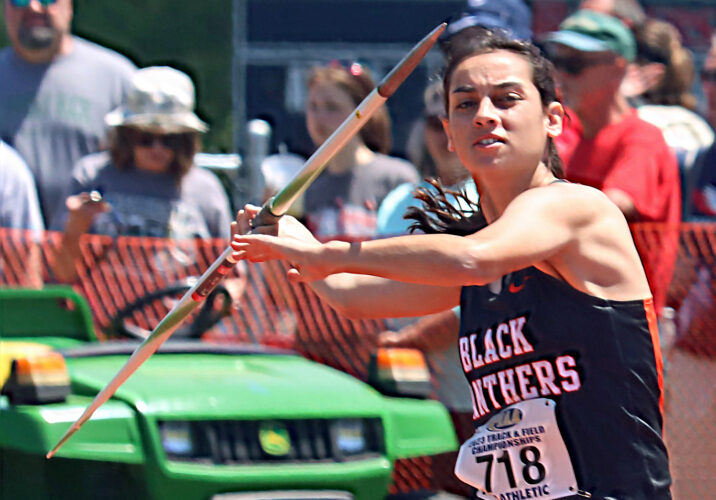 Milton’s Mo Reiner breaks school javelin record as she takes third at